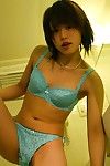 Cam is recording this charming doll Hitomi Hayasaka take the shower all naked