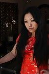 Sexy Asian model Kaiya Lynn is in the mood for some oral sex deepthroating.