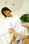 Aziatische hottie miruya Hazuki onthult haar mondelinge geslacht expertiese en krijgt een Cum schot over haar Vrij gezicht