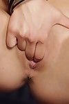 Asian girl Mia Lelani in sexy lingerie fingering and dildo fucking the nub
