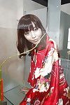 Asian babe Marica Hase demonstrates her tiny tits while masturbating