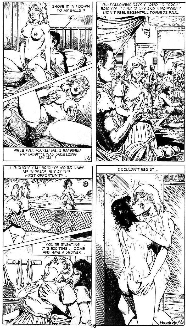 sexy Bionda e Bruna in hentai manga fumetti