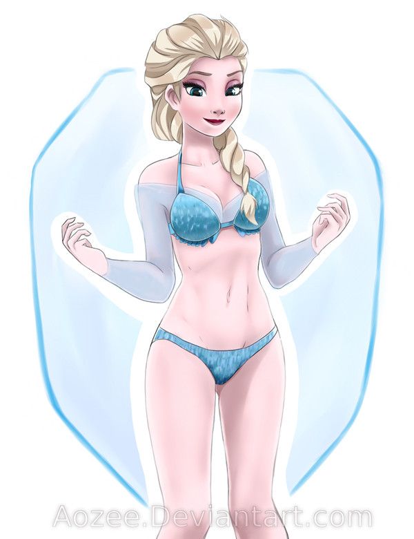 congelés Elsa Anna Nu porno