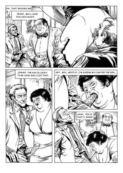 Fee Behaarte bdsm Bewunderer in hot Dessous in XXX comics