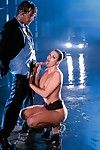 Round boobed Laura Angel gets her taut ass bonked doggy position bottom the rain