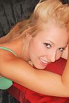 Foxy and alluring solo teen with mammoth gazoo is grand off her brassiere indoors