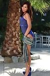 Capri Anderson shows off her watertight feel like legs and soggy cum-hole outdoors