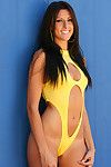 Fascinating Devon Danes loves to pose in her sensual bikini and gently get as was born