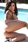 chaud bikini cutie Eva Angelina montre off Son sauvage cul et gros Seins :Par: l' piscine