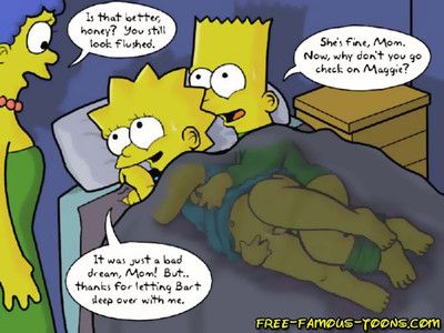 बार्ट और लिसा simpsons प्रसिद्ध कार्टून सेक्स