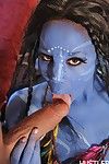 Misty Stone is a black girl who looks like a babe from Avatar, the movie.