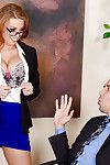 pantimedias vestidos de pornstar Britney ámbar tomando anal durante hardcore oficina dp
