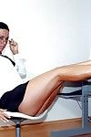 milf Pornostar Simone Stil saugen Schwanz und Nehmen anal Sex in office