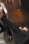 Всезнайка Мамаша Пенни парикмахерская прикованный в Этаж для больно ноги битья