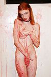 Desagradável Rosa lidikay cria um trabalho de arte com ela sensual fetiche Nude posando