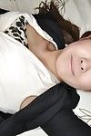 Masturbating action in close up features Asian teen babe Hitomi Aoshima