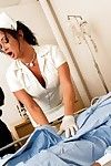 The big titted nurse Tory Lane let the patient get hot sex fun with her oozing pussy