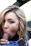 Outdoor hardcore dick-sucking with glamorous blonde Cameron Dee