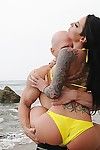 Busty Christy Mack has an outdoor hardcore session with her lovely breasts covered with cum shots