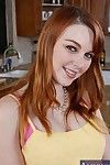 Redhead kitty Marie McCray in pink lingerie gets her lucky pussy pounded