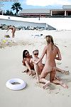 desnudo Amateur Adolescentes chicas en gafas de sol Tener algunos divertido en el Playa