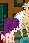 Futurama - q * bert farnsworth i kosmici fuck Leeloo
