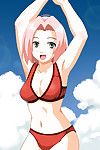 sexy czerwony bikini Sakura - Naruto Hentai porno