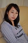 felice Cinese adolescente Kasumi ayano spogliarsi e vibing Il suo amore pulsante