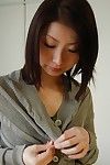 Shy Japanese princess getting as mother gave birth and exposing her unshaved pussy in close up
