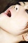Beatiful Oriental Cutie Maki Hojo fall in love with to give sloppy oral job submission and oral sex generous jizz shots
