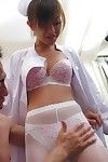 Sexually excited Oriental Miina Minamoto has intense hardcore fucking action and gives dick sucking in a nurses uniform