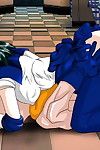 Curvy donker Bruin in Anime bekijk in naar Verleiden en blazen schlongs